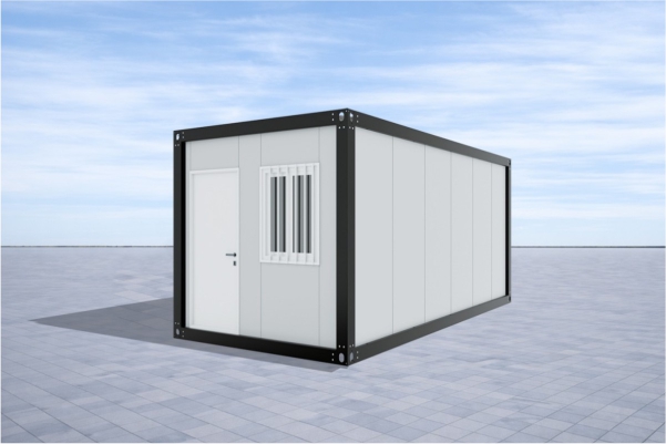 Quick-assembly container unit